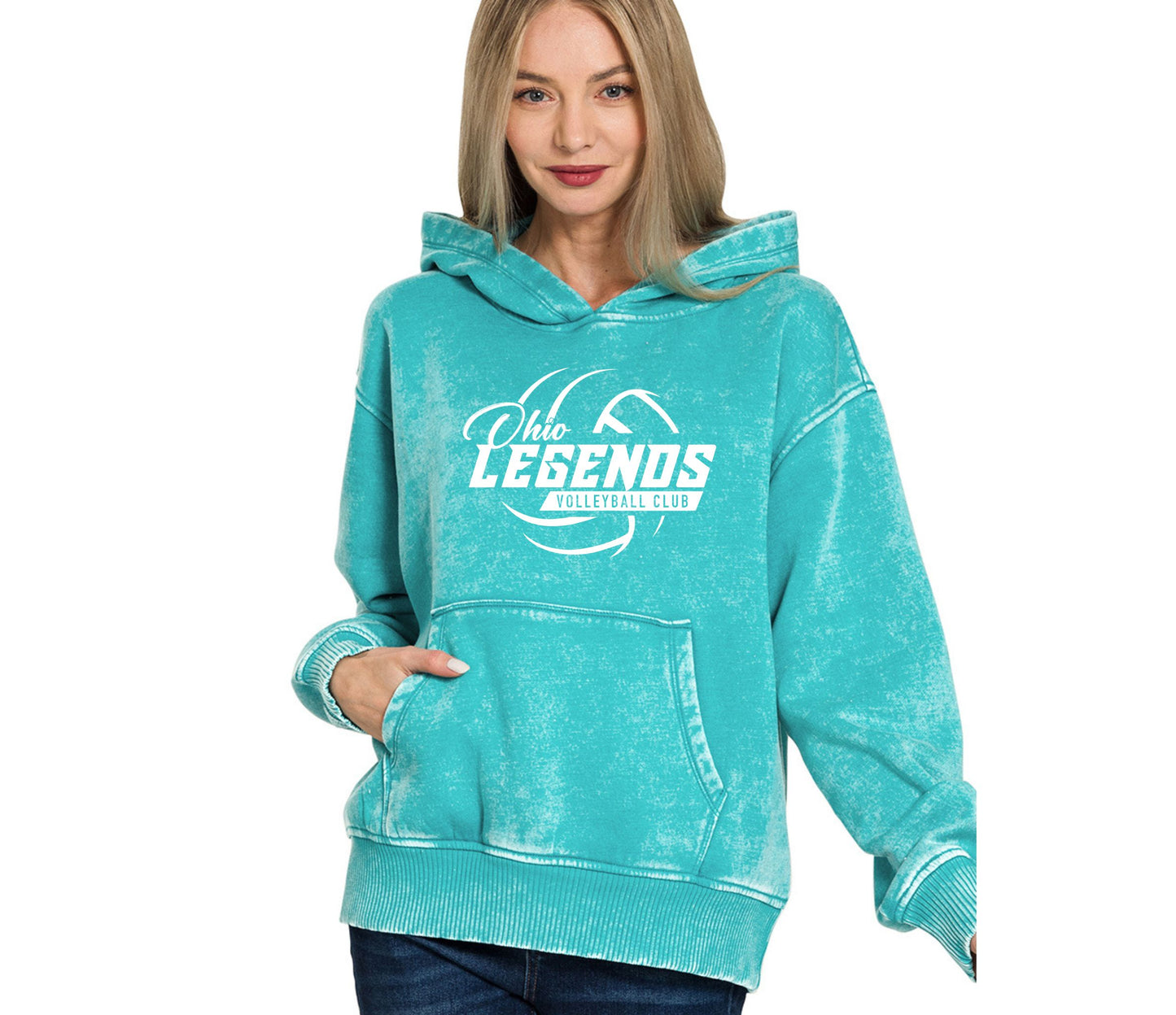 OH Legends Zenana Acid Wash Hoodie