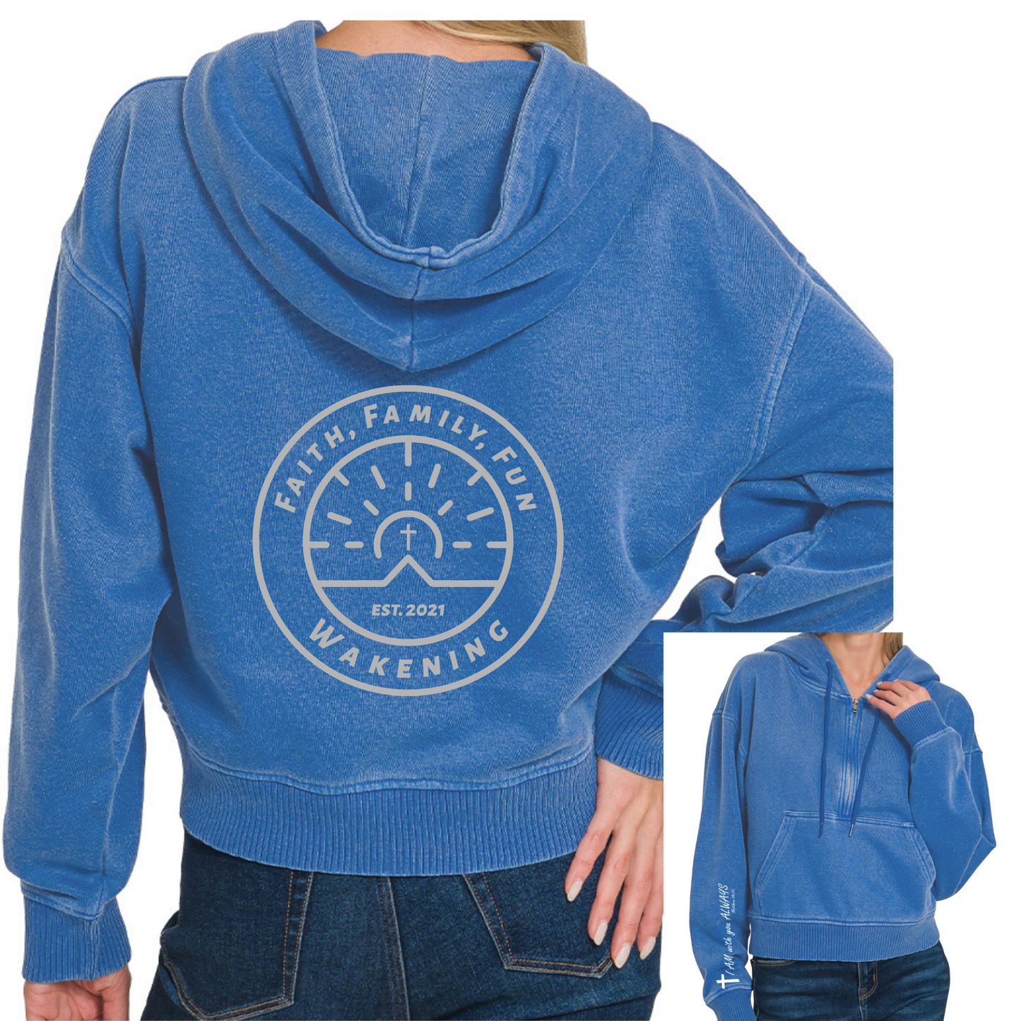 Ladies 1/4 Zip Hoodie