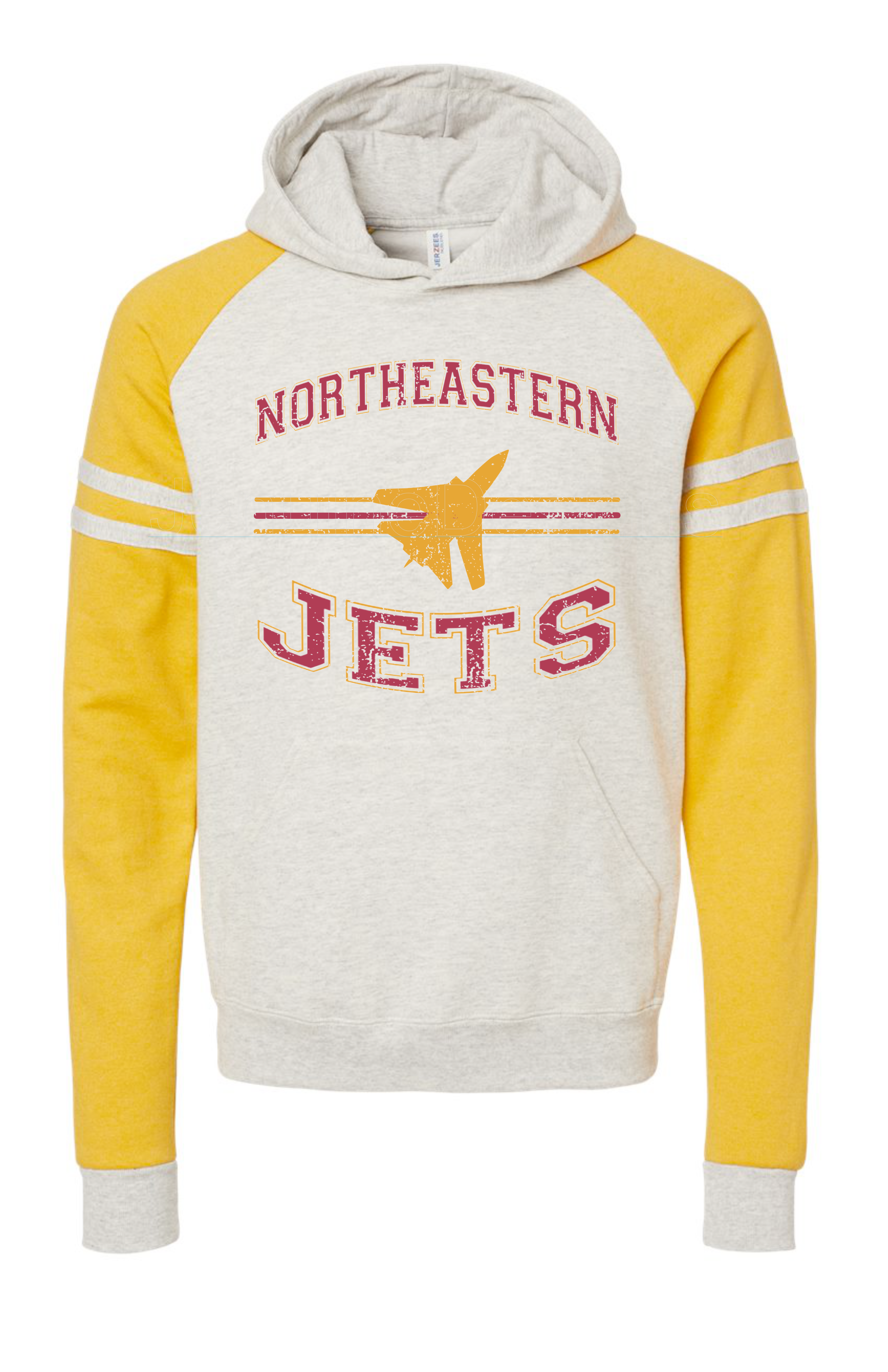 Vintage Look Hoodie-Northeastern – Jenuine Designs