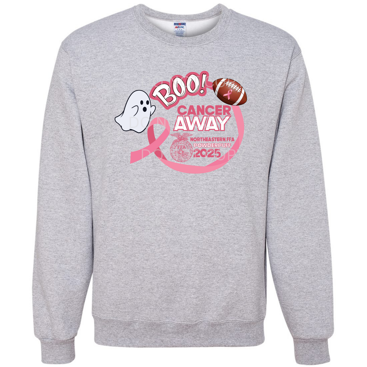 Boo Cancer Away Crewneck Sweatshirt