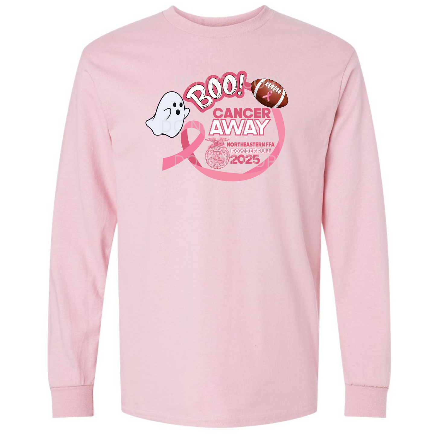 Boo Cancer Away Long Sleeve