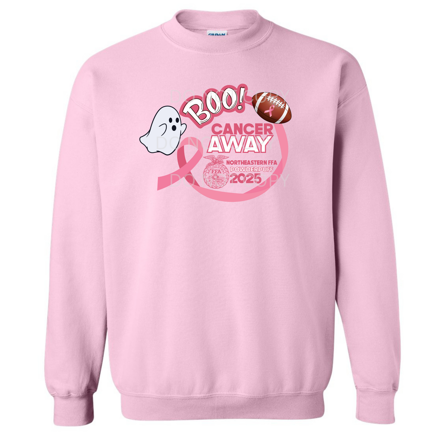 Boo Cancer Away Crewneck Sweatshirt