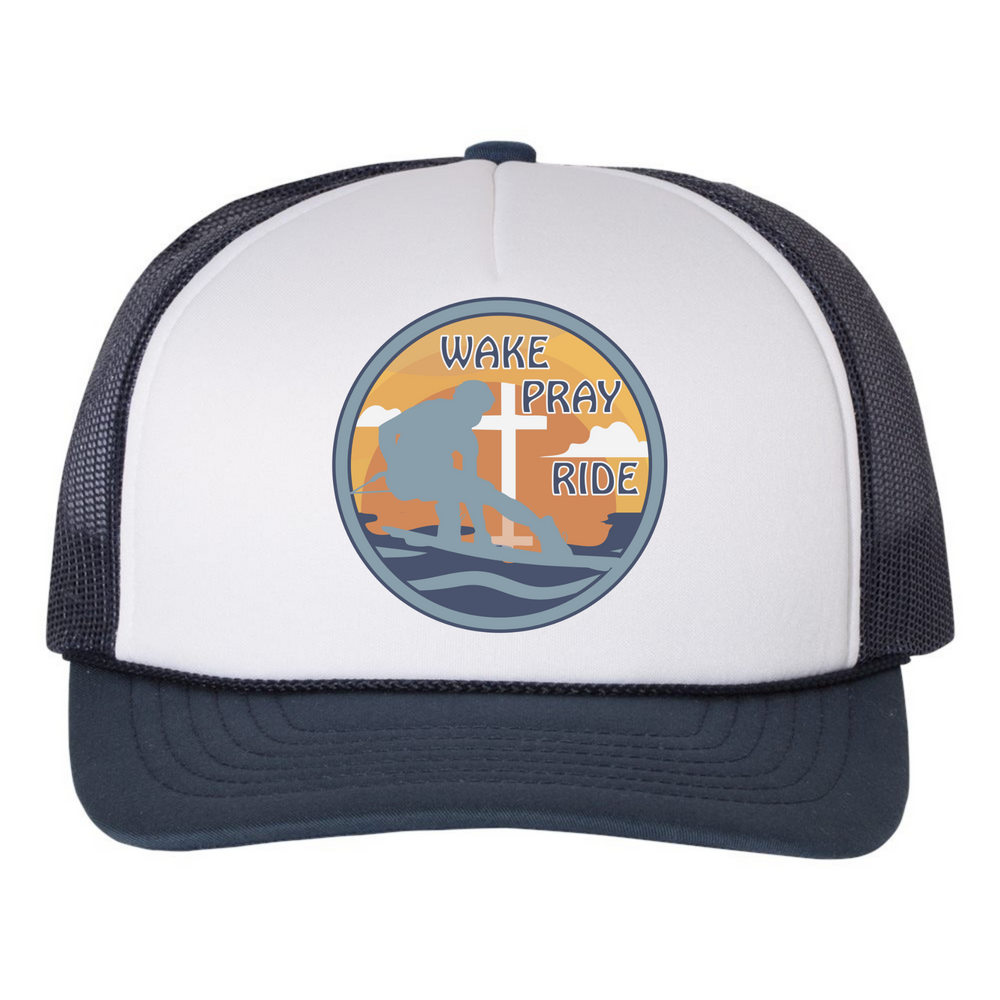 Wake Pray Ride Trucker Hat