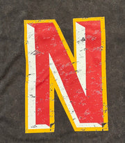 Acid Washed Fleece Sweatshirt with Side Rib