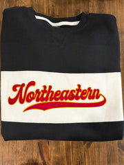 Vintage Flocked School Spirit Crewneck